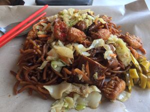 Ecomonic noodles  at Tian Ning Vegetarian 天寜素食 in Northeast Singapore