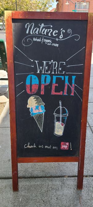  at Nature's Organic Ice Cream in Fremont