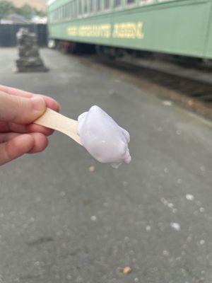 Lavender ice cream   at Nature's Organic Ice Cream in Fremont