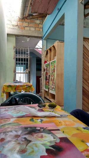 Inside at Bananas in Iquitos