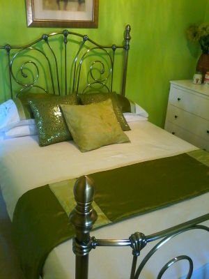 Newly finished green room with en-suite at Casa Das Flores in Tomar