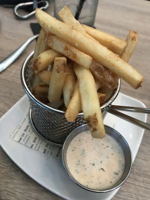 Fries with vegan ranch at Generations Bistro & Bar in Greer