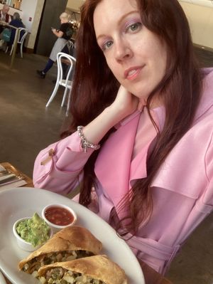 Get the breakfast burrito and the cinnamon bun! Both are big enough to split!👏🏻 at SEA - Floret in Seattle