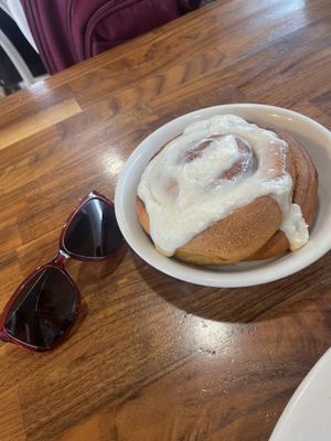 Huge and yummy cinnamon roll   at SEA - Floret in Seattle
