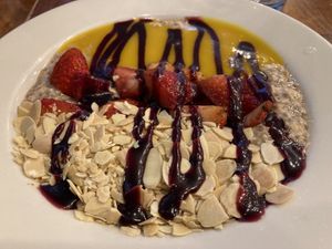 Overnight oats - yum!   at SEA - Floret in Seattle