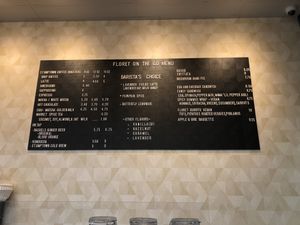 Cafe menu  at SEA - Floret in Seattle