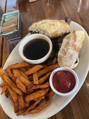 French dip  at SEA - Floret in Seattle
