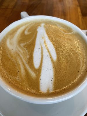 Oat latte  at SEA - Floret in Seattle