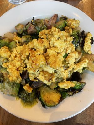 Winter Veggie Hash with tofu scramble —yum!  at SEA - Floret in Seattle