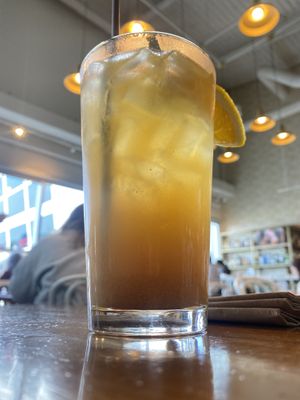 Ginger Peach Kombucha Tonic (Super Refreshing) 😋  at SEA - Floret in Seattle