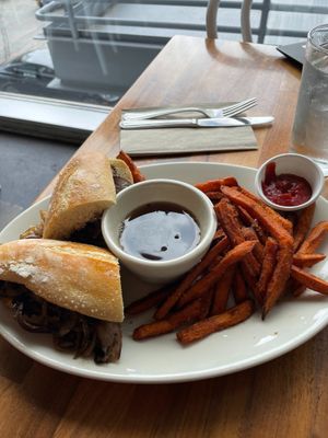 Mushroom dip with sweet potato fries at SEA - Floret in Seattle