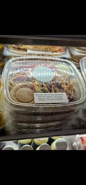 Almond tahini noodle bowl at SEA - Floret in Seattle