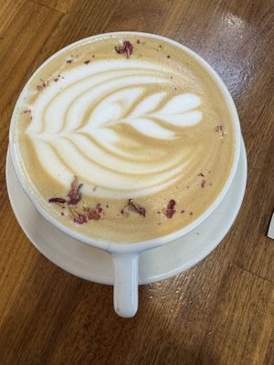 Cardamom rose latte  at SEA - Floret in Seattle