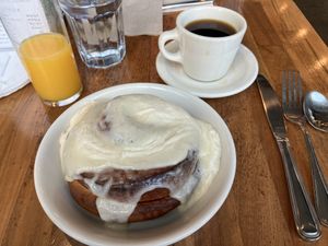 Vegan, giant, warm, and yummy!  at SEA - Floret in Seattle