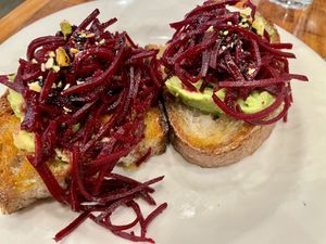 Avocado toast   at SEA - Floret in Seattle