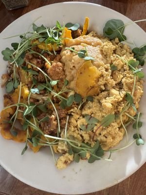 Winter grain bowl with tofu scramble (instead of egg)  at SEA - Floret in Seattle