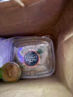 I wish I had gotten more pictures, but I pretty much just ate everything out of this bag on the plane.   at SEA - Floret in Seattle