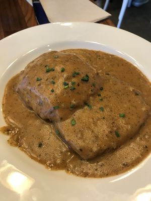 Vegan biscuits and gravy at SEA - Floret in Seattle