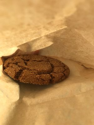 Vegan molasses cookie at SEA - Floret in Seattle