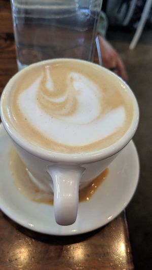 Vegan latte short at SEA - Floret in Seattle