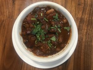 Vegan chili at SEA - Floret in Seattle