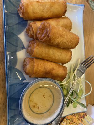 Spring Rolls Starter   at Home Cafe Tha Tian in Bangkok
