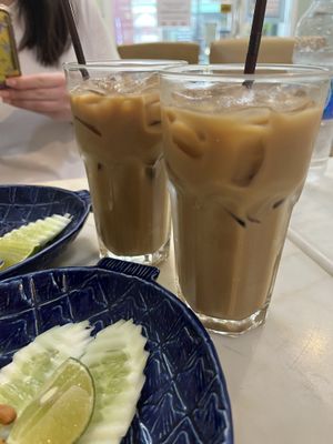 Soya milk coffee  at Home Cafe Tha Tian in Bangkok