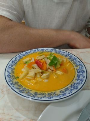 Panang curry at Home Cafe Tha Tian in Bangkok