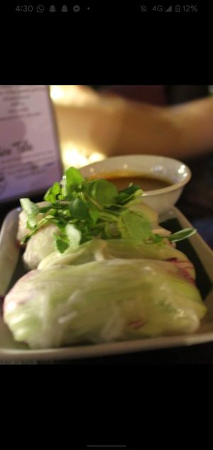 Summer rolls at Utopia in Luang Prabang