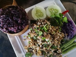 Vegan Laap at Utopia in Luang Prabang