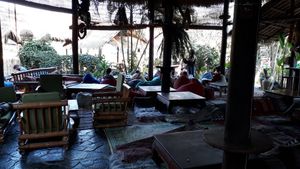 Atmosphere at Utopia in Luang Prabang