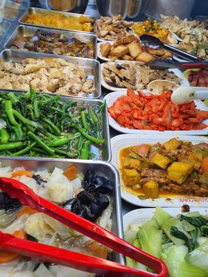 Colourful  at Toa Payoh Lorong 8 - Vegetarian Stall in Central Singapore