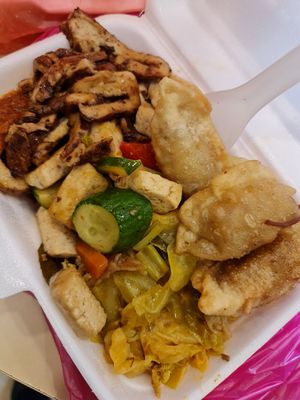 $4 economy rice ~19/10/21 at Toa Payoh Lorong 8 - Vegetarian Stall in Central Singapore