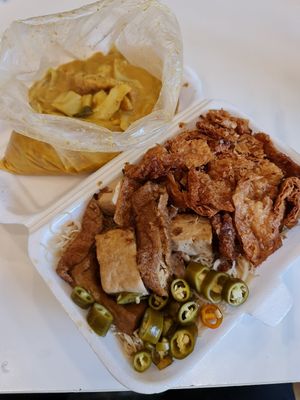 $4.50 economy mee hoon  with curry vege ~ 7/5/22 at Toa Payoh Lorong 8 - Vegetarian Stall in Central Singapore