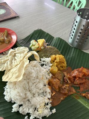 Vegan banana leaf  at Selvam in Malacca