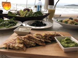 Veggie Quesadilla... really nice! at Catch Beach Club in Phuket
