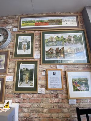 Art by local artist  at Baskerville's Coffee House in Maidstone