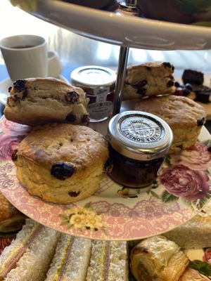 Scones (afternoon tea)  at Baskerville's Coffee House in Maidstone