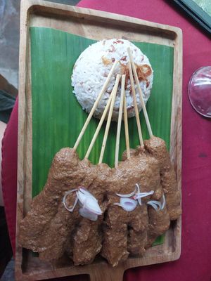 Tempeh Satay at Global Village Kafe in Lovina