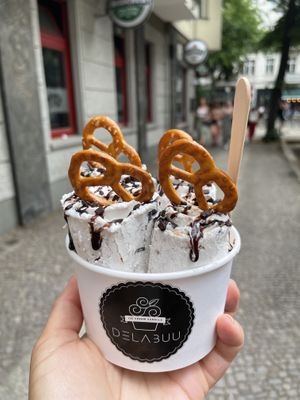 Vegan delicious ice cream 🍦   at Delabuu Ice Cream in Berlin