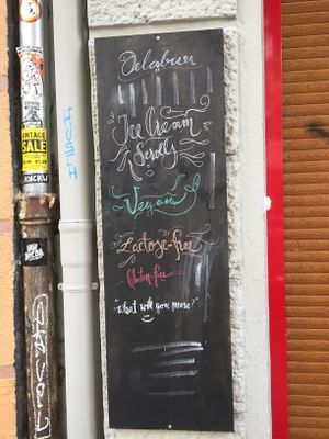 Ice cream scrolls at Delabuu Ice Cream in Berlin