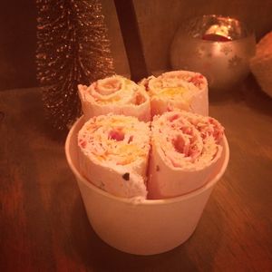 With raspberry, passion fruit, mango and coconut  at Delabuu Ice Cream in Berlin