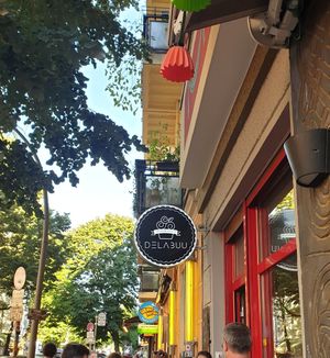 The shop from outside at Delabuu Ice Cream in Berlin