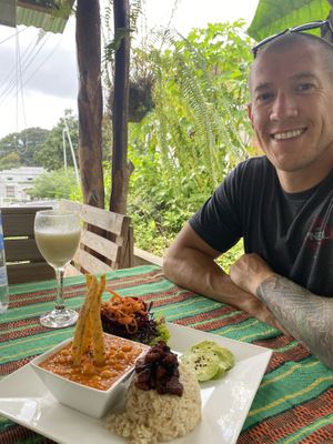 Vegan of the day plate at Duni in Minca