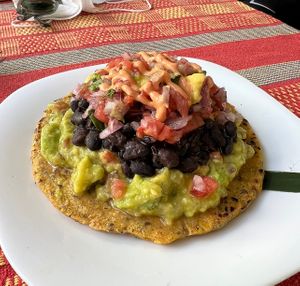 Vegan Mexican Arepa at Duni in Minca