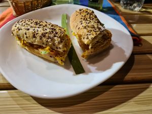 Tofu sandwich at Duni in Minca