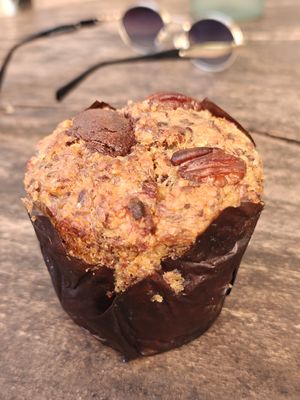 Chocolate muffin (yummy!) at Duni in Minca