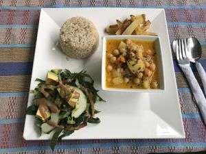 Menu of the day. This as a juice   at Duni in Minca