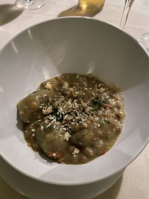 The soup: it’s so delicious! at Lime Inn Bar & Restaurant in St John