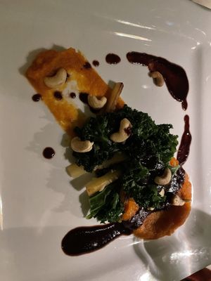 Second starter: parsnips and potato! Really delicious! at Lime Inn Bar & Restaurant in St John